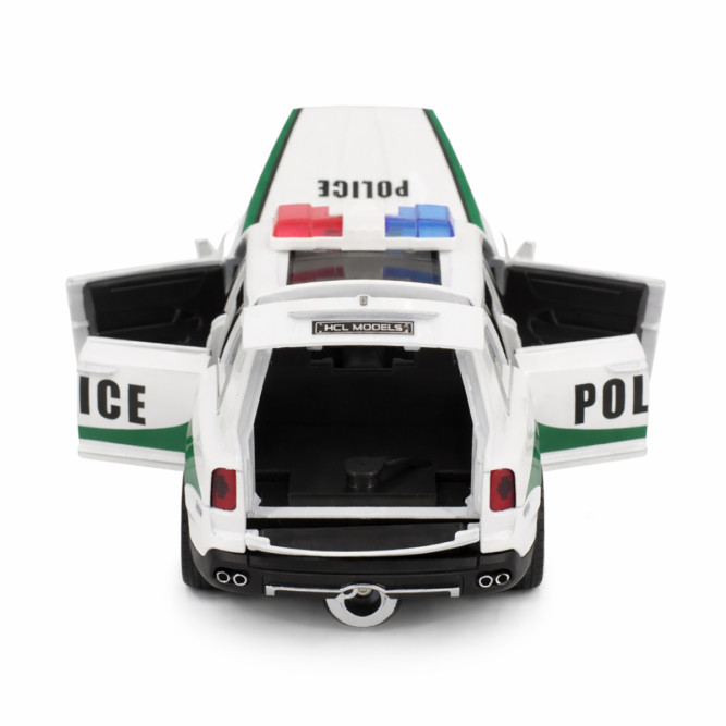 Радиоуправляемая металлическая полицейская машина Rolls-Royce Cullinan 1:22 - HCL-3606-WHITE