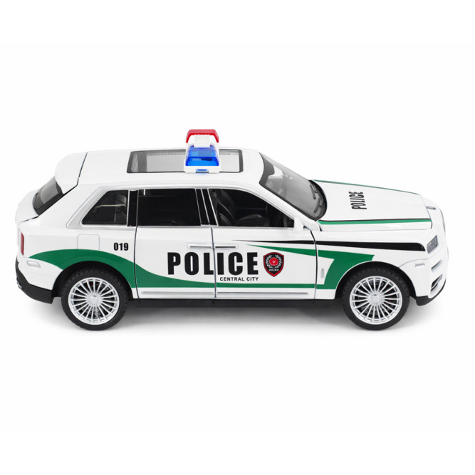 Радиоуправляемая металлическая полицейская машина Rolls-Royce Cullinan 1:22 - HCL-3606-WHITE
