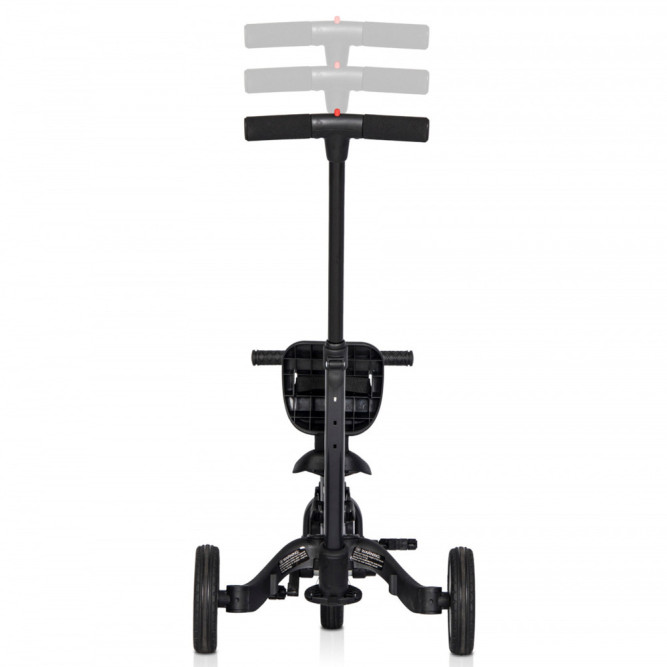 Детский беговел-велосипед 4в1 с родительской ручкой, черный - TR007-BLACK