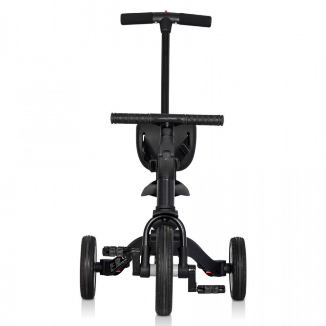 Детский беговел-велосипед 4в1 с родительской ручкой, черный - TR007-BLACK