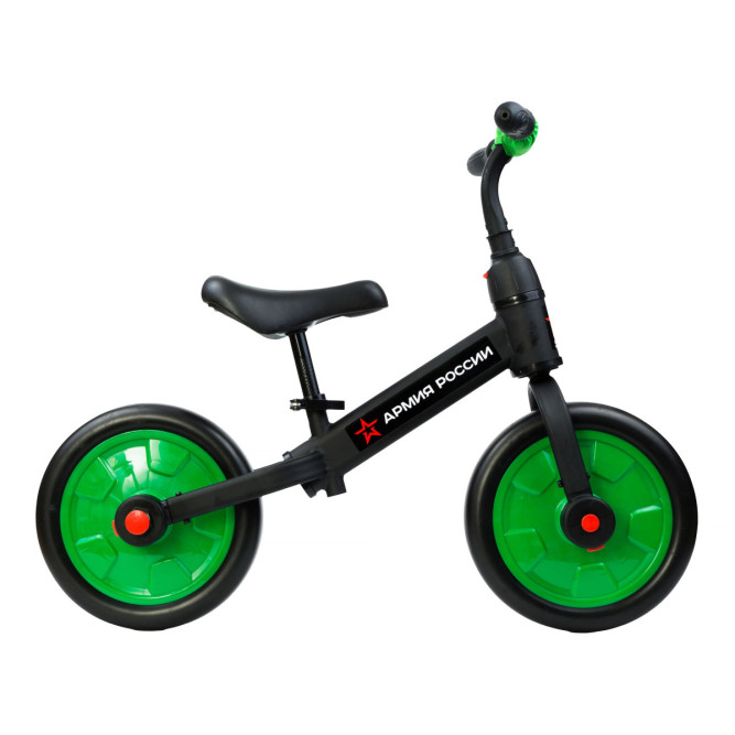Детский беговел/велосипед &amp;#039;&amp;#039;Тактический&amp;#039;&amp;#039; (зеленый) - АР-03002