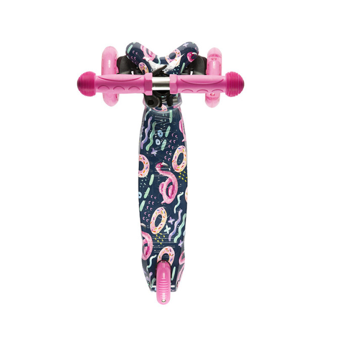 Самокат Трехколесный, со Светящимися Колесами, Фламинго - MSC-B082008