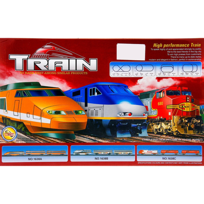 Железная дорога Fenfa &amp;#039;&amp;#039;Классический поезд&amp;#039;&amp;#039; с ж/д станцией (свет, звук, длина пути 4,3 м) - 1638C