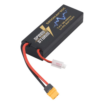 Аккумулятор Speed Storm Li-Po 7.4V 50C 5200 mAh Hard Case разъем XT60 - SS-2S5200-50-XT60