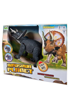 Интерактивный динозавр Трицератопс (световые и звуковые эффекты) - RS6167B