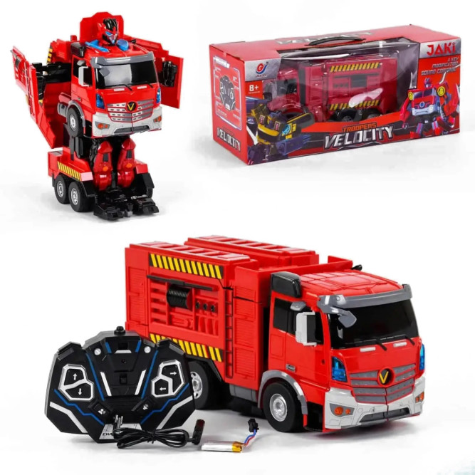 Радиоуправляемый трансформер JiaQi (пожарная машина - робот) - JQ6608