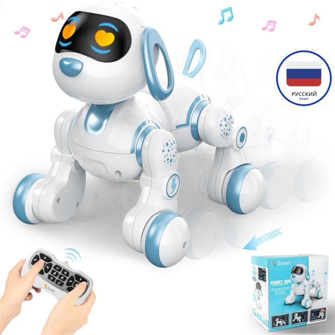 Радиоуправляемая интерактивная собака Акробат - AW-6601