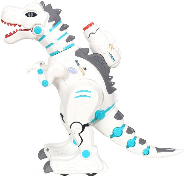 Радиоуправляемый интерактивный динозавр, стреляет ракетами + дышит паром - ZYB-B2981