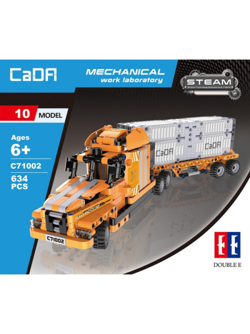 Конструктор CADA STEAM 10 в 1 механическая лаборатория - порт, 634 детали - C71002W