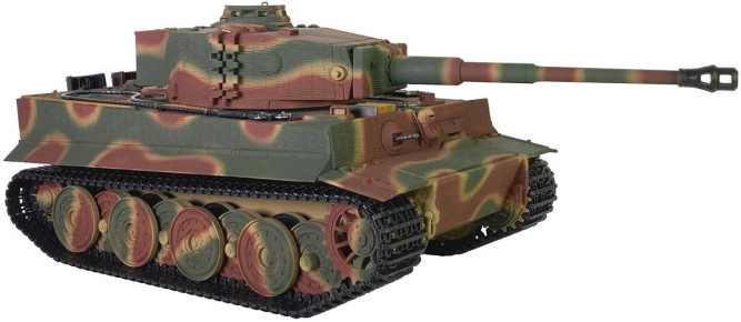 Радиоуправляемый танк Taigen Tiger 1 Германия 1:16 (лесной камуфляж, звук, дым V3) - AS3818-D-CAMO