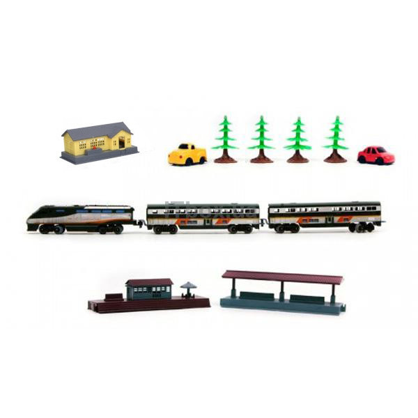 Железная дорога Fenfa &amp;#039;&amp;#039;Скоростной поезд&amp;#039;&amp;#039; с ж/д станцией (свет, звук, длина пути 4,3 м) - 1638B