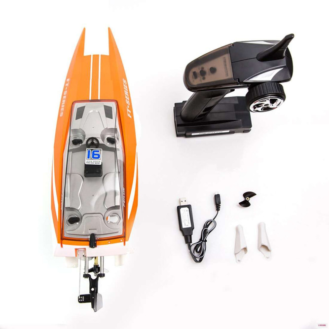 Радиоуправляемый катер Feilun FT016 Racing Boat Orange RTR 2.4G - FT016