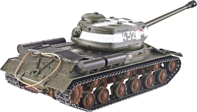 Радиоуправляемый танк Taigen ИС-2 модель 1944 СССР 1:16 (зеленый, звук, дым V3) - AS3928-B-GREEN