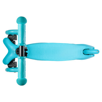 Самокат Maxiscoo Baby Трехколесный Детский со Светящимися Колесами, Голубой - MSC-B101703