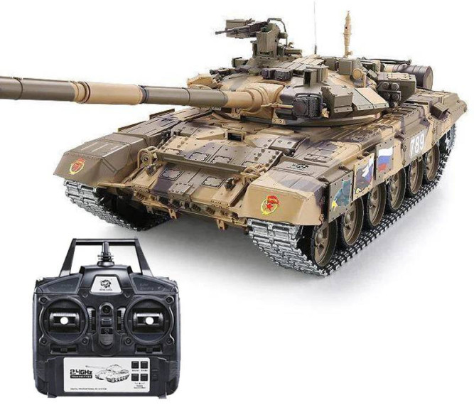 Радиоуправляемый танк Heng Long T-90 MS version V7.0 масштаб 1:16 RTR 2.4G - 3938-1UpgA V7.0