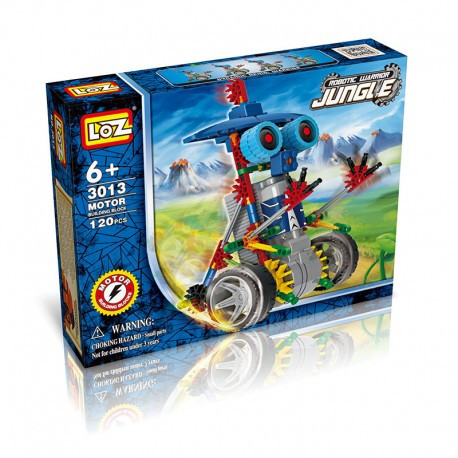 Конструктор на батарейках LOZ Робот-джунгли &amp;quot;Воин&amp;quot; 120 деталей - LOZ-3013