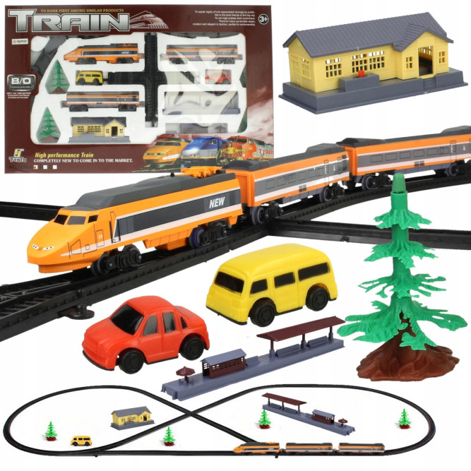 Железная дорога Fenfa &amp;#039;&amp;#039;Скоростной экспресс&amp;#039;&amp;#039; с ж/д станцией (свет, звук, длина пути 4,3 м) - 1638A