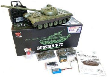 Радиоуправляемый танк Heng Long Т-72 MS version V7.0 масштаб 1:16 RTR 2.4GHz - 3939-1UpgA