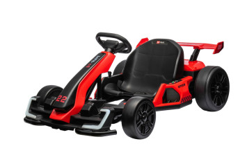 Детский электромобиль дрифт картинг (красный, 12 км/ч, 24V) - AHL007-RED