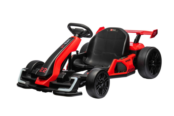 Детский электромобиль дрифт картинг (красный, 12 км/ч, 24V) - AHL007-RED