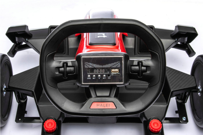 Детский электромобиль дрифт картинг (красный, 12 км/ч, 24V) - AHL007-RED