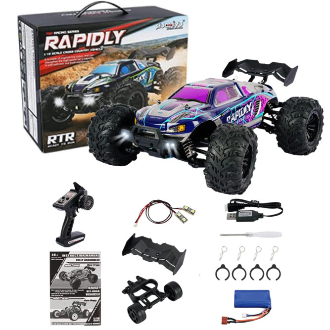 Радиоуправляемый внедорожник Rapidly 4WD 1:16 - SCY-16101-PURPLE