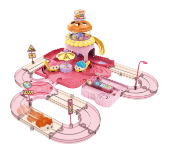 Игровой набор Fenfa "Город хомяков" Розовое Кафе в гостях у Лолы (2 хомяка, свет, звук) - 1619D