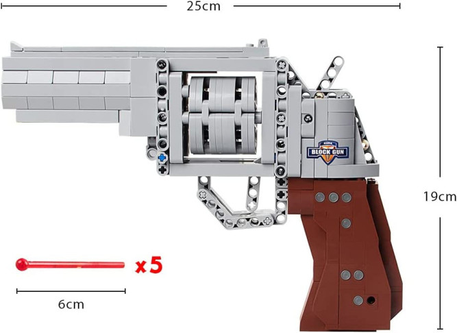 Конструктор Cada deTech револьвер, 475 элементов - C81011W