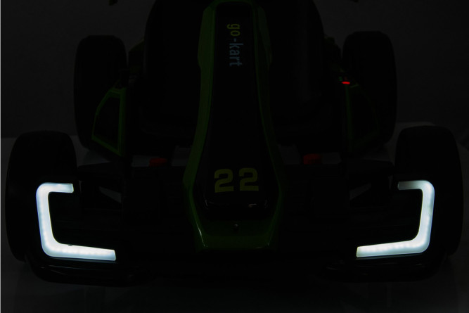 Детский электромобиль дрифт картинг (серый, 12 км/ч, 24V) - AHL007-GREY