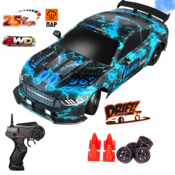 Радиоуправляемая машина для дрифта HB Ford Mustang (4WD, свет, пар, акб, 1:16) - SC16A12