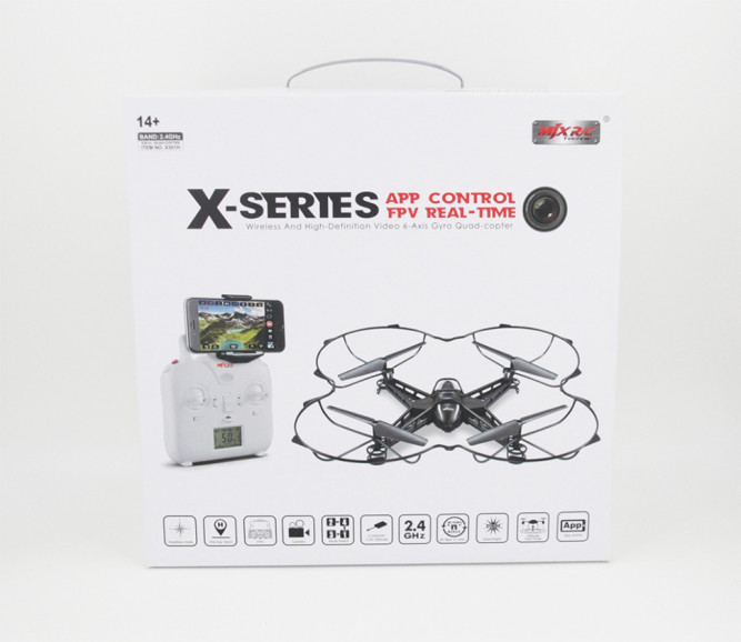 Радиоуправляемый квадрокоптер MJX X301H FPV с барометром и HD камерой 5 Mega Pixels 2.4G - X301H-HD