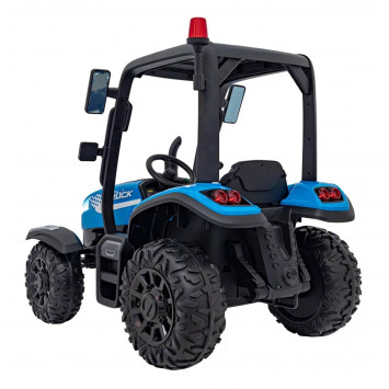 Детский электромобиль трактор с прицепом (синий, EVA, 4WD, пульт, 24V) - BLT-206C-4WD-24V-BLUE