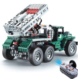 Конструктор Double E Cada Technics, боевая машина &amp;quot;Катюша&amp;quot;, 1369 деталей, пульт управления - C61002W