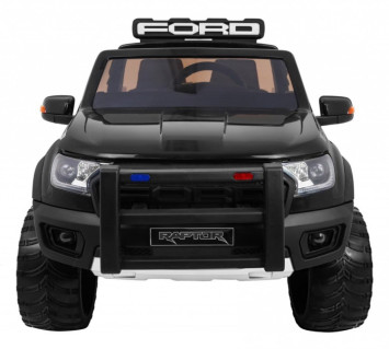 Детский электромобиль Ford Ranger Raptor Police с мигалками - DK-F150RP-BLACK-PAINT