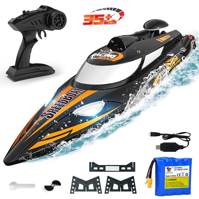 Радиоуправляемый катер (47 см, 35 км/ч, акб 3000 mAh) - HJ810B-A1