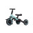 Детский беговел-велосипед 6в1 с родительской ручкой, зеленый с рисунком - TR008-CYAN-PAINT
