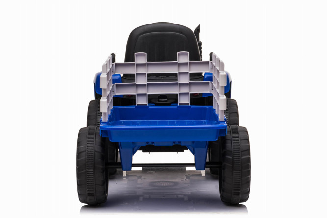 Детский электромобиль XMX трактор с прицепом (синий, EVA, пульт, 12V) - XMX611-BLUE