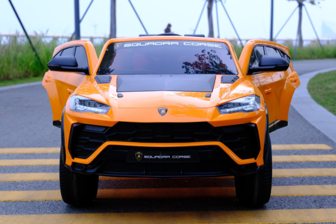 Детский электромобиль Lamborghini Urus ST-X 4WD (12V, EVA, полный привод) - SMT-666-ORANGE