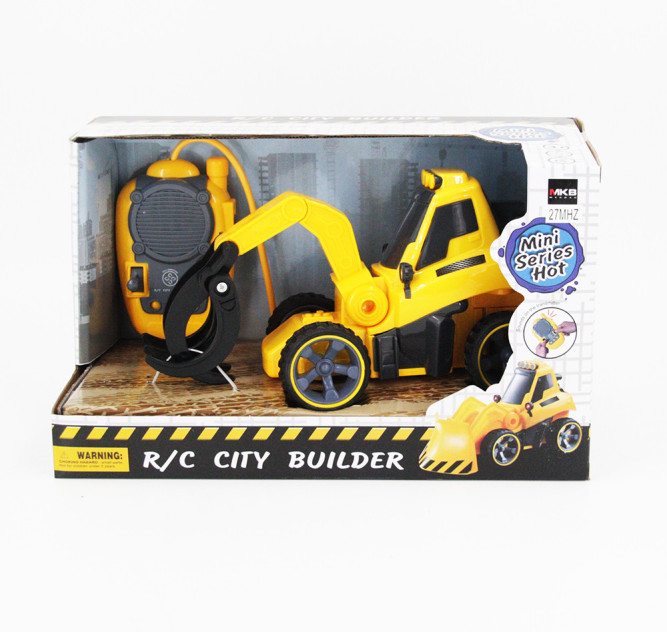 Радиоуправляемый трактор с куном для малышей 1:18 - 7777-09