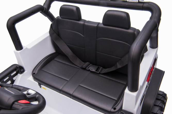 Детский электромобиль джип XMX с полным приводом (белый, EVA, 12V) - XMX618-4WD-WHITE