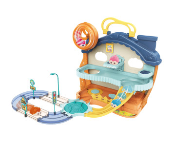 Набор игровой Fenfa "Город хомяков" Синий Дом Хомы (2 хомяка, свет, звук) - 1619A