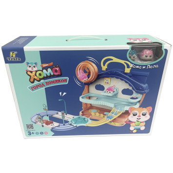 Набор игровой Fenfa "Город хомяков" Синий Дом Хомы (2 хомяка, свет, звук) - 1619A