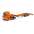 Металлический грузовик трейлер HUI NA TOYS масштаб 1:50 - HN1730-ORANGE