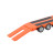 Металлический грузовик трейлер HUI NA TOYS масштаб 1:50 - HN1730-ORANGE