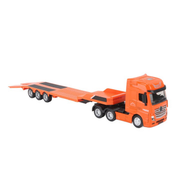Металлический грузовик трейлер HUI NA TOYS масштаб 1:50 - HN1730-ORANGE