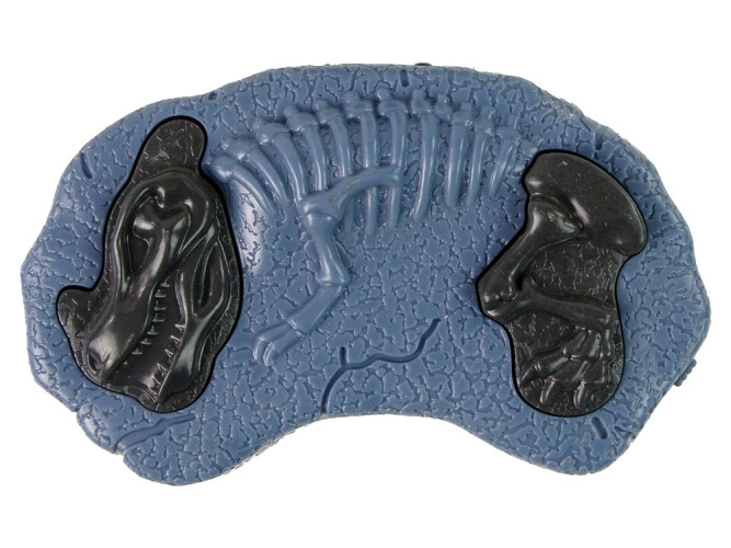 Конструктор-динозавр Тираннозавр на радиоуправлении (25 см, шуруповерт, звук, свет) - RS036-1