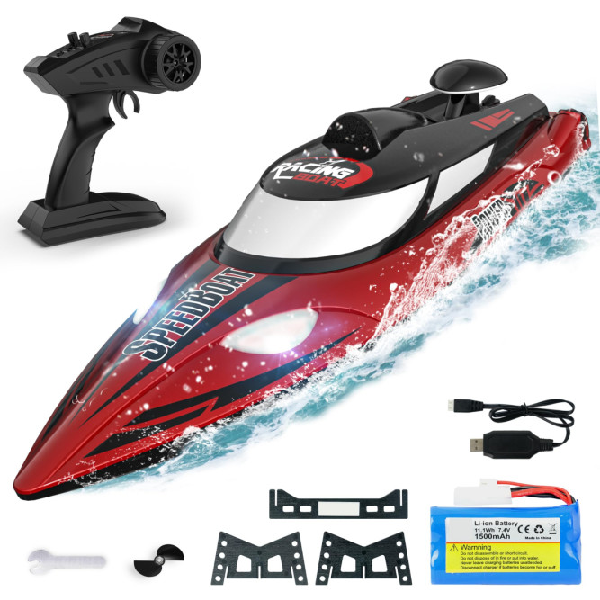 Радиоуправляемый катер с сумкой (47 см, 35 км/ч, акб 3000 mAh) - HJ810B-A2-BAG