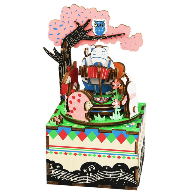 Деревянный 3D конструктор - музыкальная шкатулка Robotime &amp;quot;Forest Concert&amp;quot; - AM404
