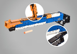 Конструктор Double E Cada Technics, дробовик M1887, 506 деталей, стреляет пульками - C81004W