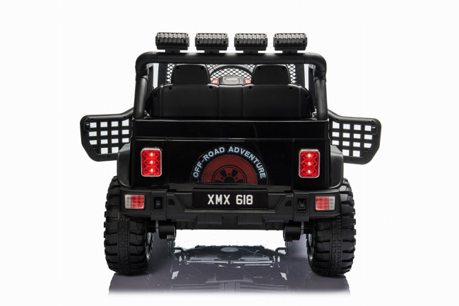 Детский электромобиль джип XMX с полным приводом (черный, EVA, 12V) - XMX618-4WD-BLACK